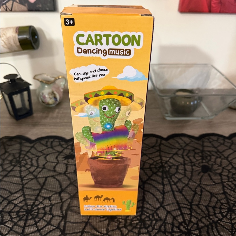 Interactive Dancing Cactus Toy with Music - Green